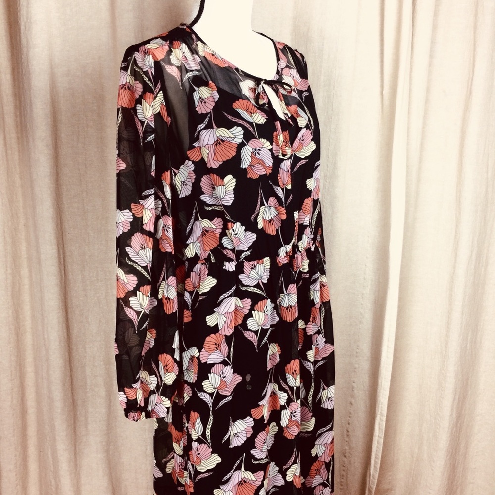 🌺 Who What Wear 🍑 70s Peasant Dress